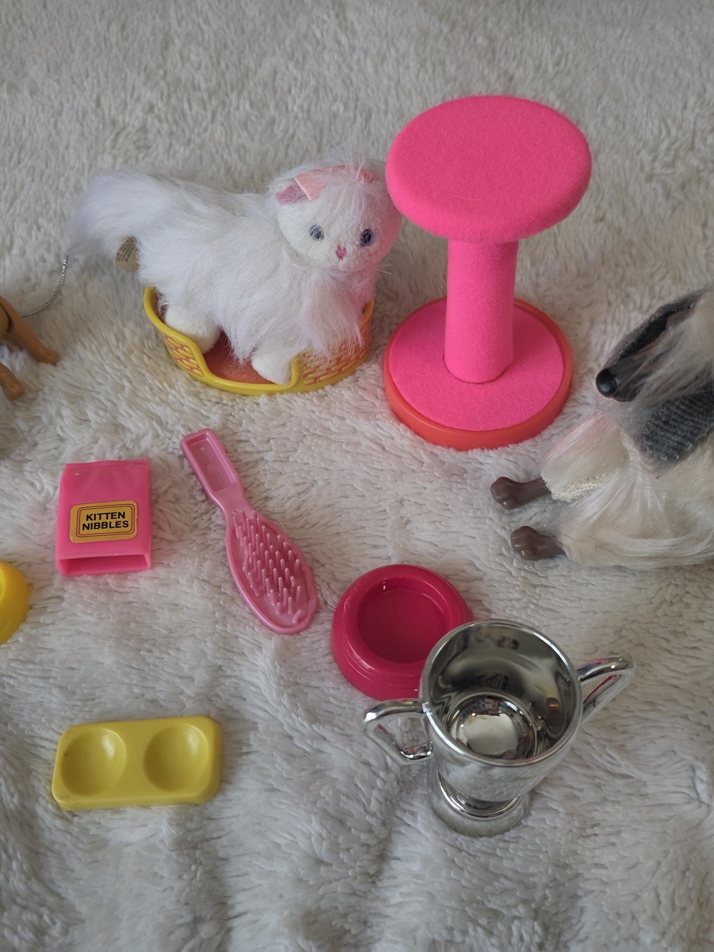 Vintage Barbie Doll Pet Animals Lot With Accessories